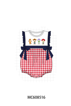 PO101 Navy toy story embroidery gingham collection