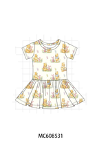 PO101 Yellow winnie bear print bamboo collection