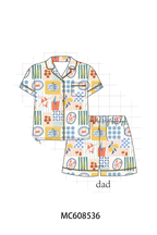 PO101 Mustard beach print bamboo collection
