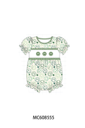 PO101 Sage smiling face clover embroidery collection