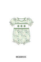 PO101 Sage smiling face clover embroidery collection