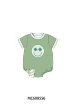 PO101 Sage smiling face clover embroidery collection