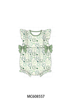 PO101 Sage smiling face clover embroidery collection