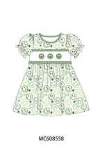 PO101 Sage smiling face clover embroidery collection