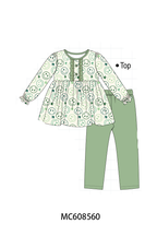 PO101 Sage smiling face clover embroidery collection