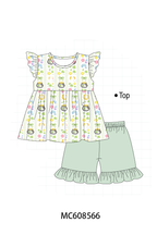 PO101 Sage St. Patricks Day clover bow print collection