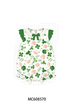 PO101 Green clover print lace collection