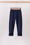 Navy icing ruffle pants