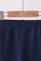 Navy icing ruffle pants