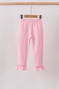 Pink ruffle pants