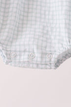 Green plaid turkey embroidery bubble