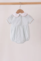 Green plaid turkey embroidery bubble