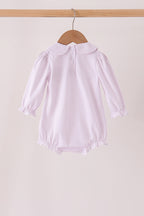 Pink dot turkey embroidery ruffle bubble