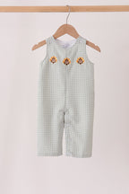 Beige turkey embroidery gingham jonjon