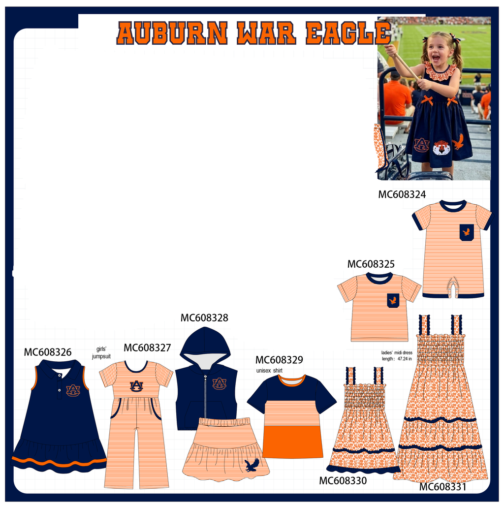 PO101 Navy Auburn embroidery collection 2