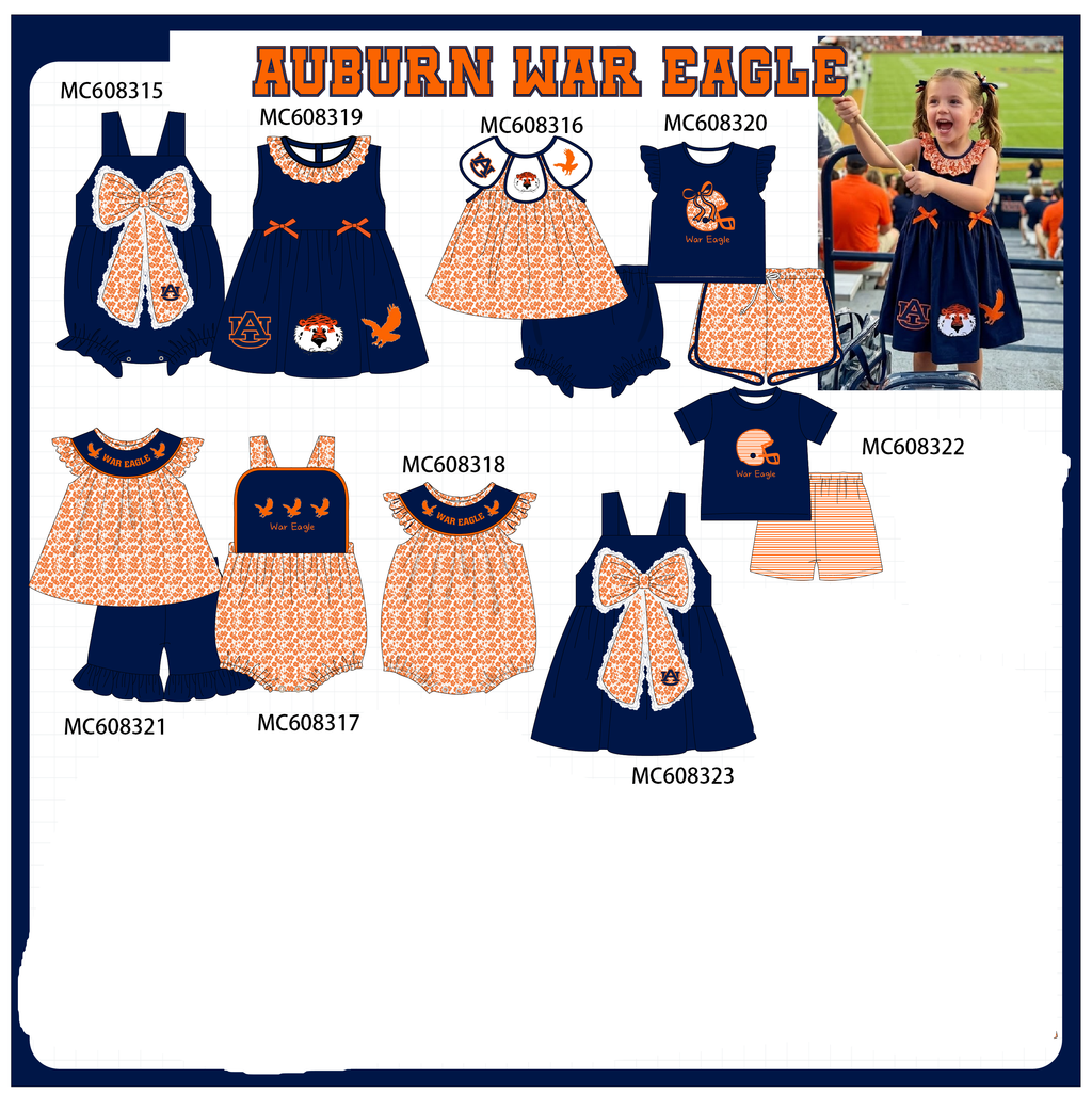 PO101 Navy Auburn embroidery collection 1