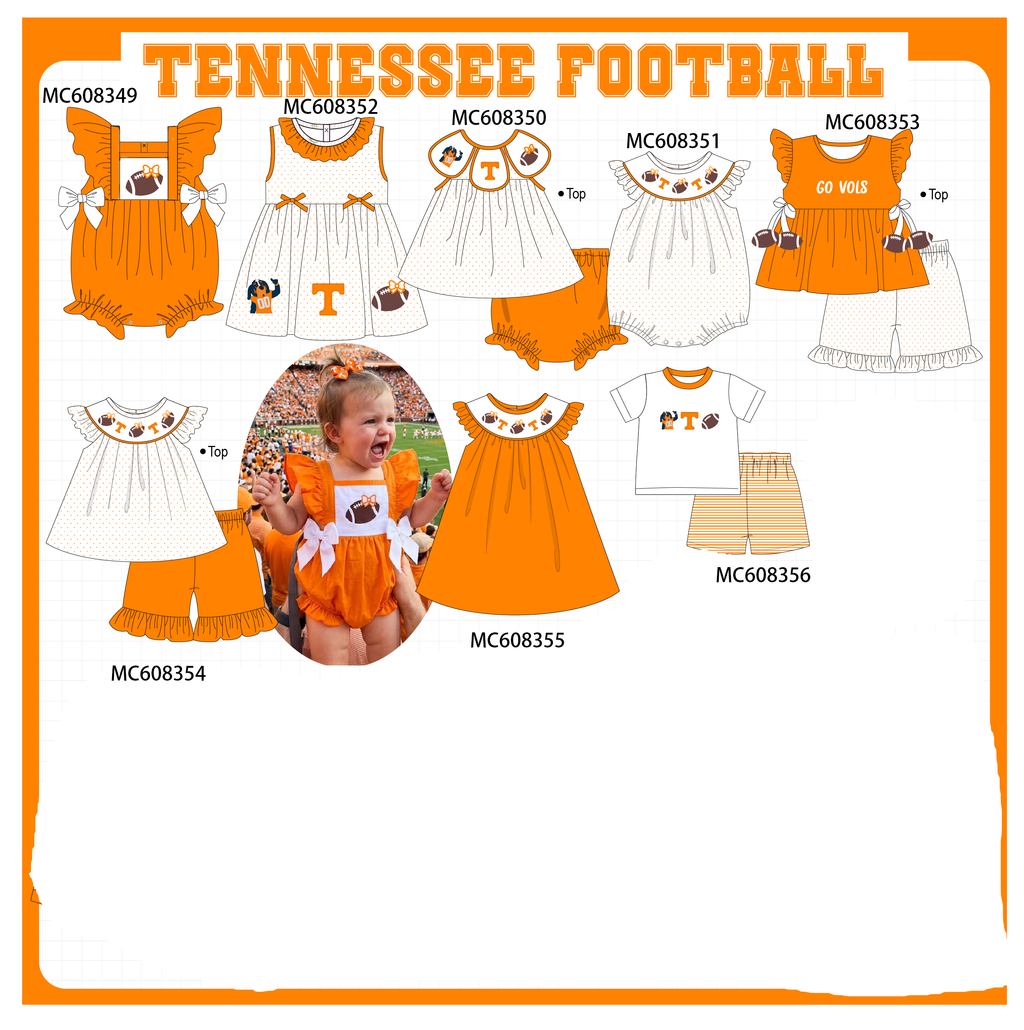 PO101 Orange Tennessee embroidery collection 1