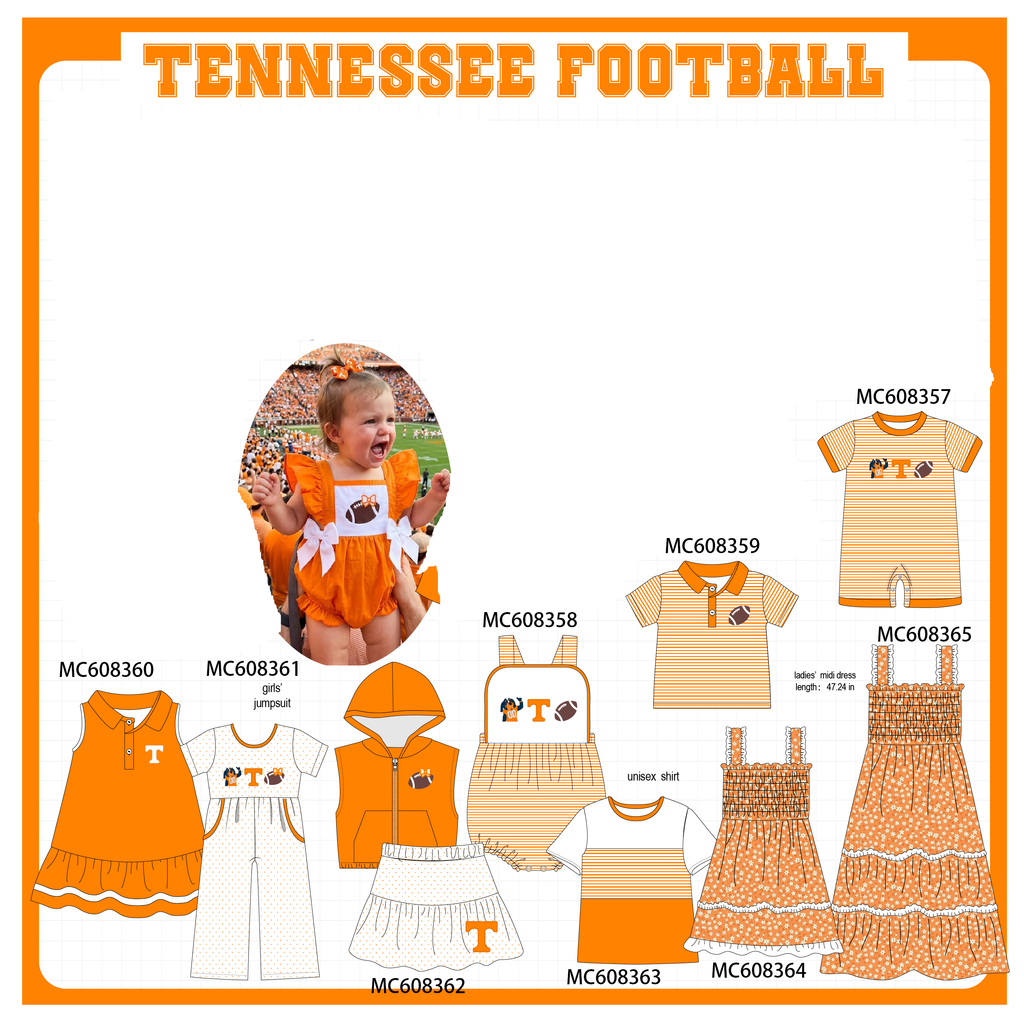 PO101 Orange Tennessee embroidery collection 2