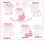 PO101 Pink Jesus Loves Me embroidery cross collection