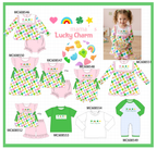 PO101 Pink St. Patricks day clover rainbow embroidery collection