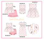 PO101 Pink easter bunny carrot print collection