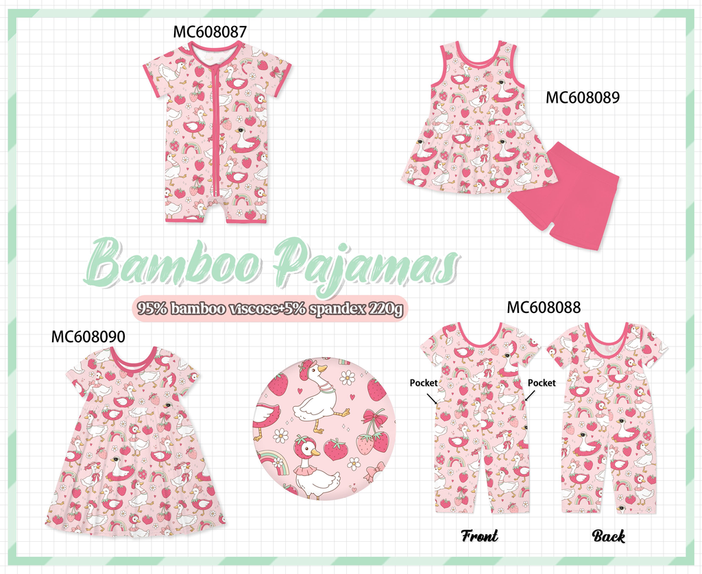 PO101 Pink goose bamboo collection
