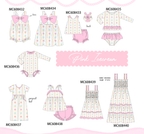 PO101 Pink ice cream bow lace collection