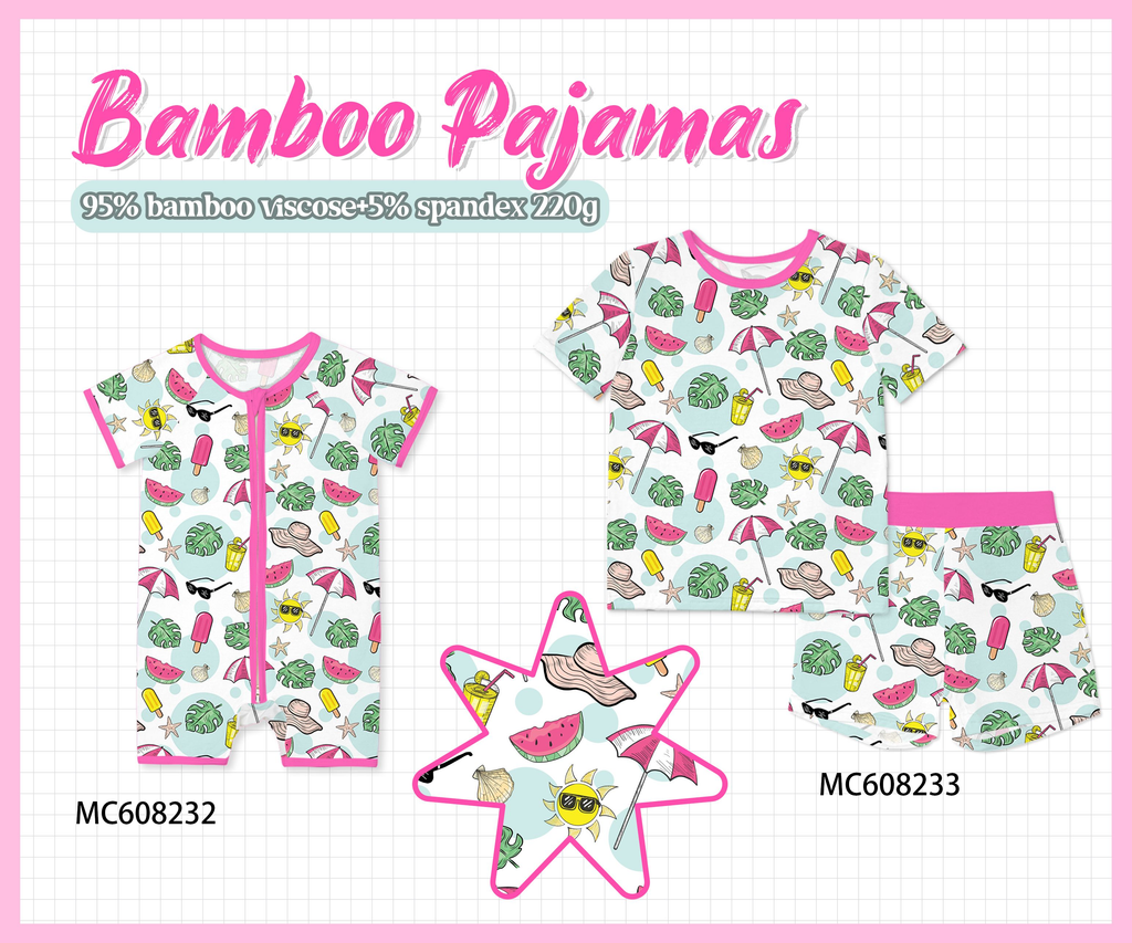 PO101 Pink summer bamboo collection