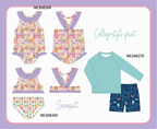 PO101 Purple beach ruffle swimsuit collection