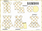 PO101 Yellow winnie bear print bamboo collection